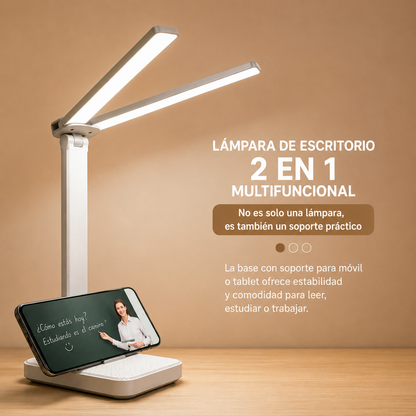Lámpara de Mesa 2 en 1 Recargable